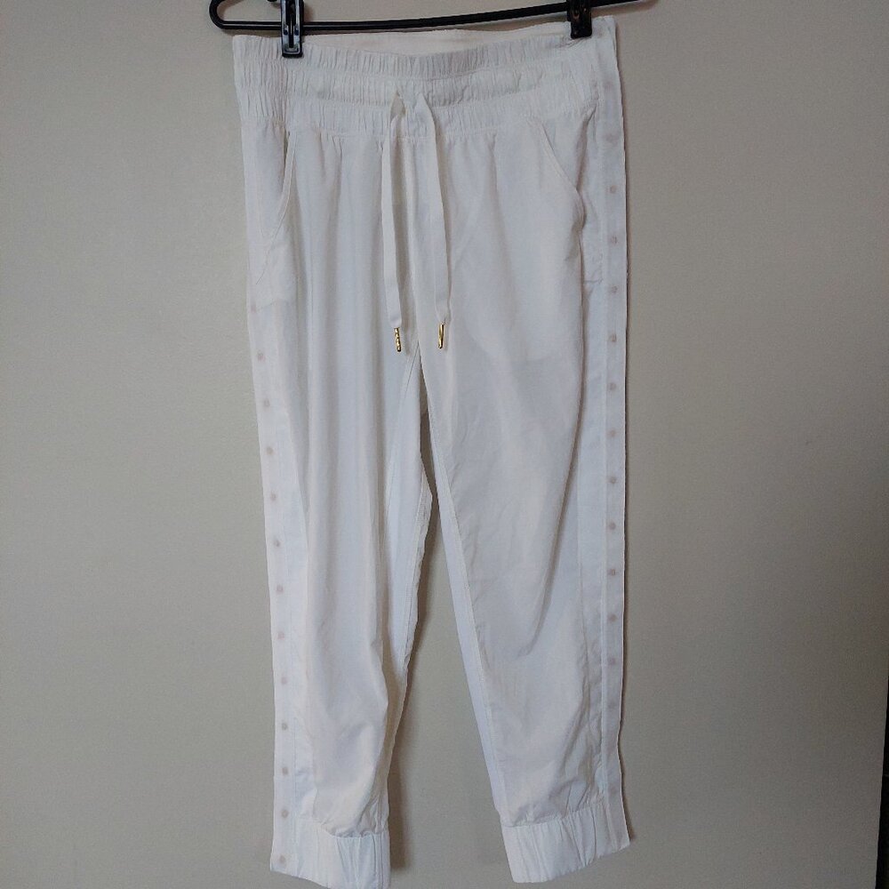 Lululemon Women's Size 4 Tear-Away Mid-Rise Track Pant White - Picture 2 of 10